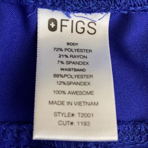Figs Axim Cargo Scrub Pants in Royal Blue - XXL - Picture 5 of 6